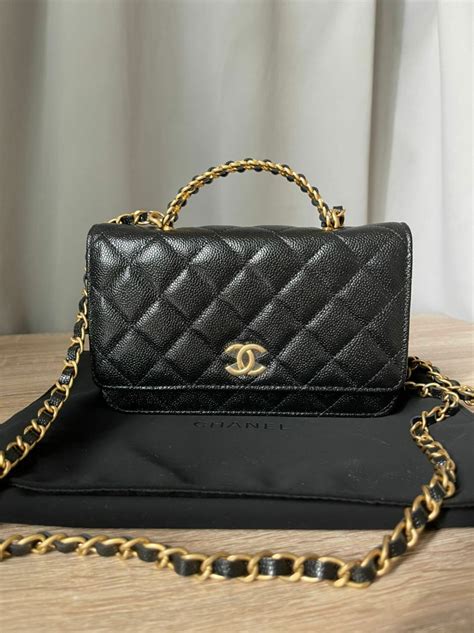 chanel top handle woc|chanel handbags on chain.